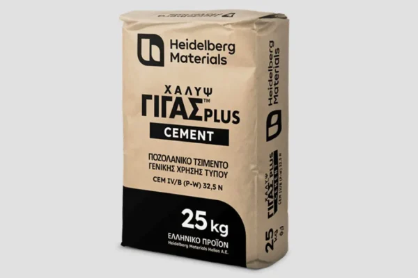 ΤΣΙΜΕΝΤΟ ΧΑΛΥΨ ΓΚΡΙ 25kg - CEM IV/B-SR(P) 32,5N